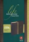 NLT Life Application Study Bible, Espresso Brown Leather